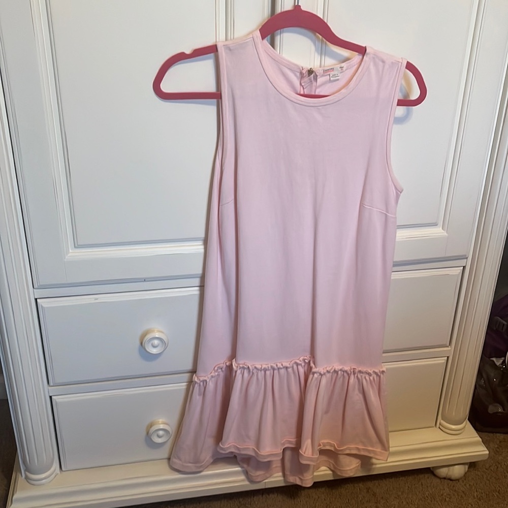 light pink crewcuts dress with ruffle